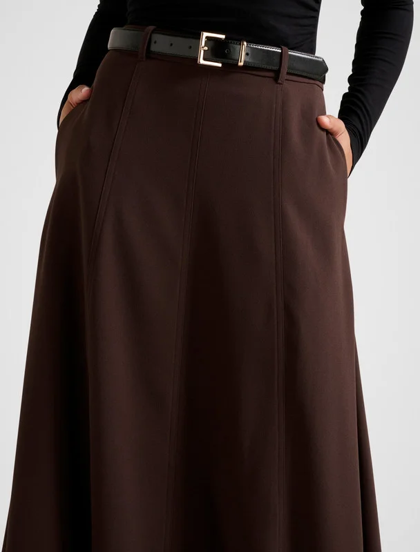 forever new  CELINE Belted Midi Skirt for Women | Best Price UAE